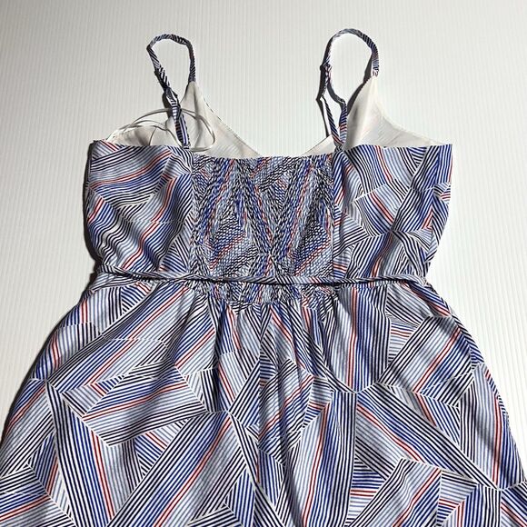 Skies Are Blue Jumpsuit Women’s L Large  Geometric Print Sleeveless Tie Belt NWT - Picture 7 of 14
